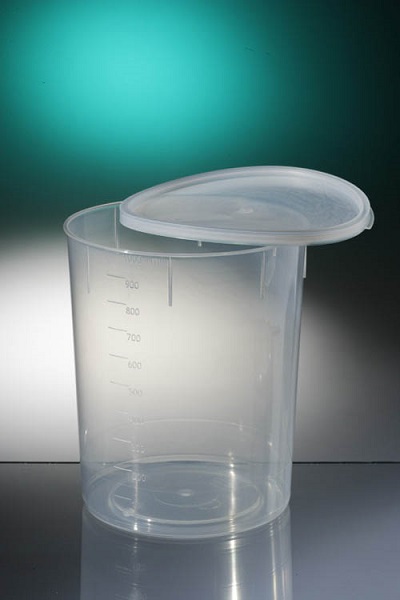 Conical container 1L PP wh