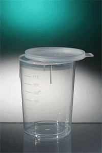 Conical container 200ml PP wh