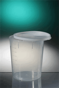 Conical container 400ml PP wh